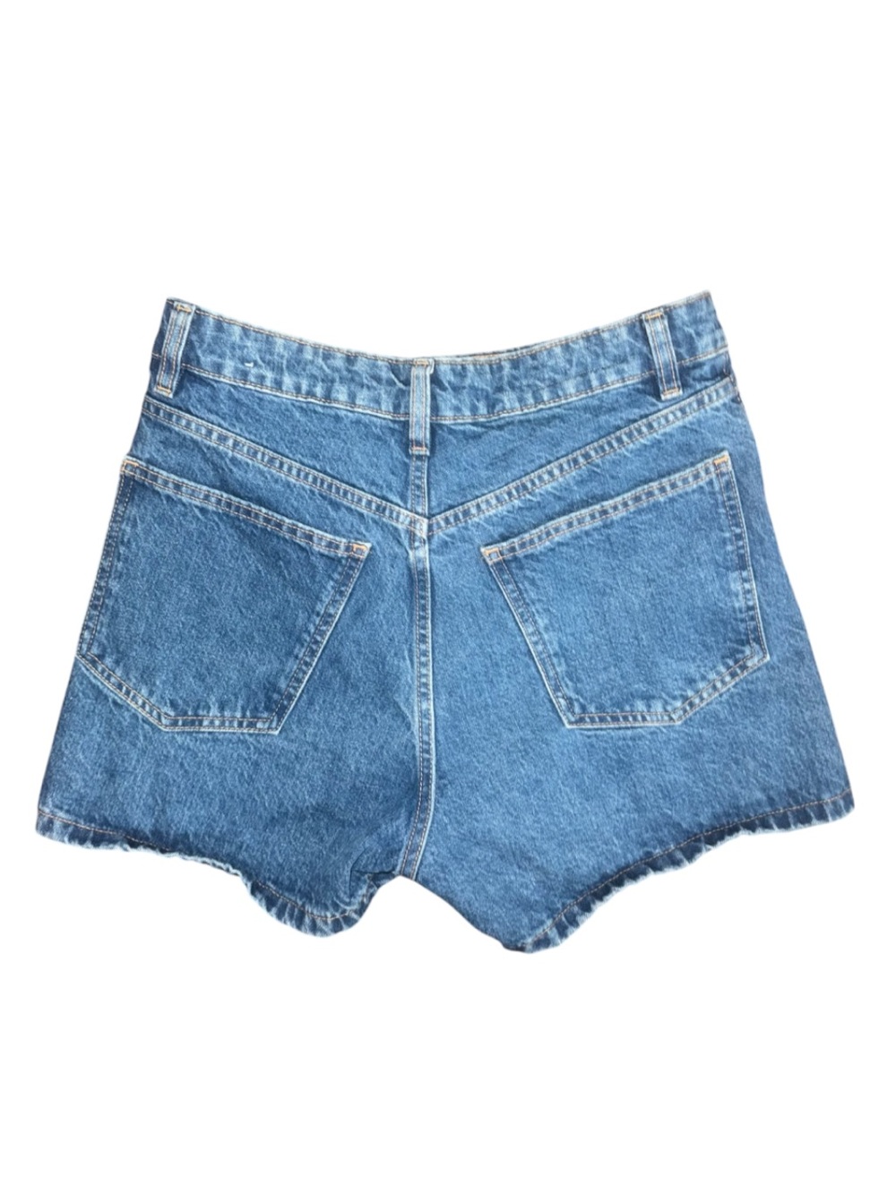 Criss Cross High-Rise Denim Shorts - Picture 5 of 10